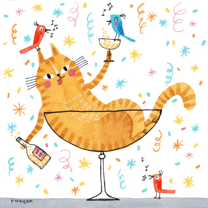 CHAMPAGNE CAT _Cats _  Creatif