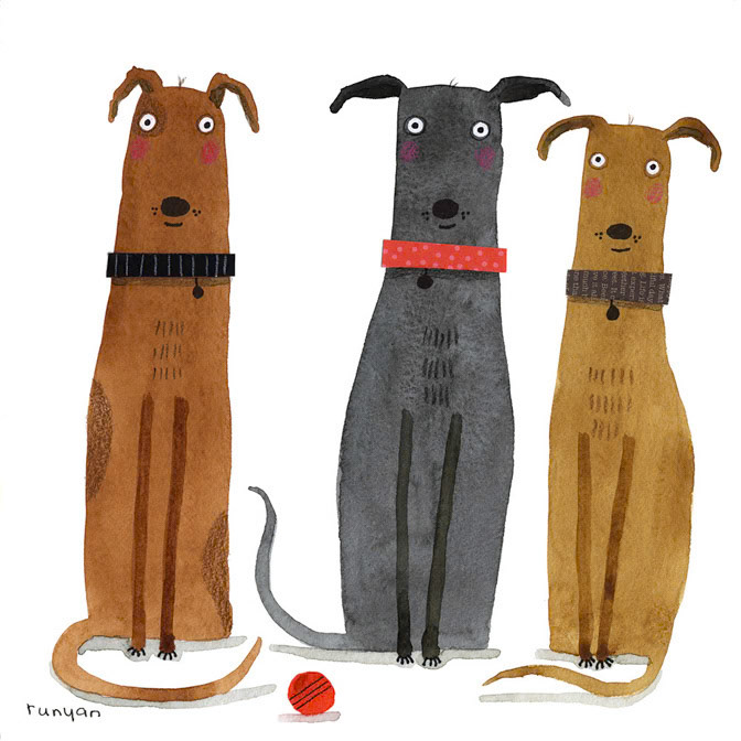 JUST PUPS - Terry Runyan - Creatif _Dog _  Creatif ©Terry Runyan - Creatif License