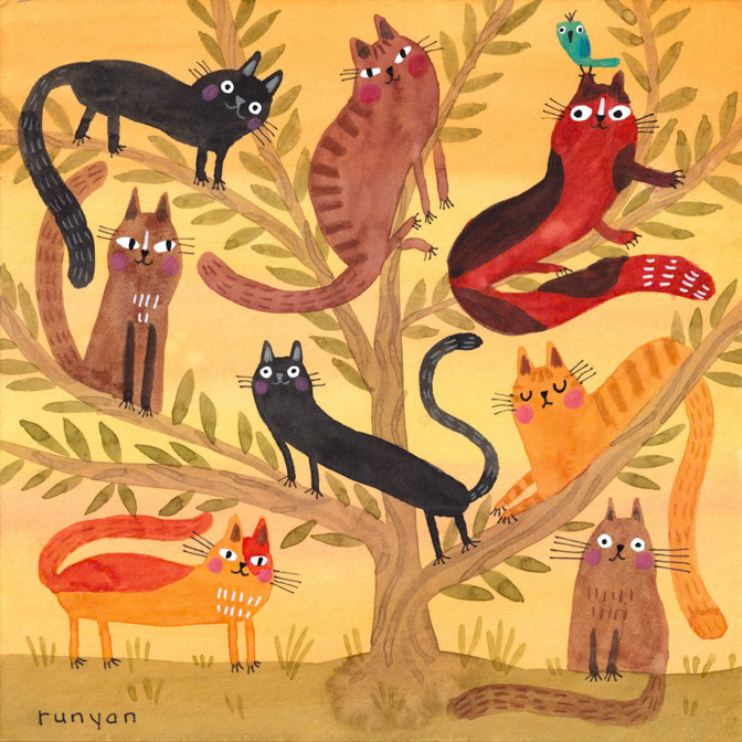 KITTY CONGREGATION _Cat _  Creatif ©Terry Runyan - Creatif License