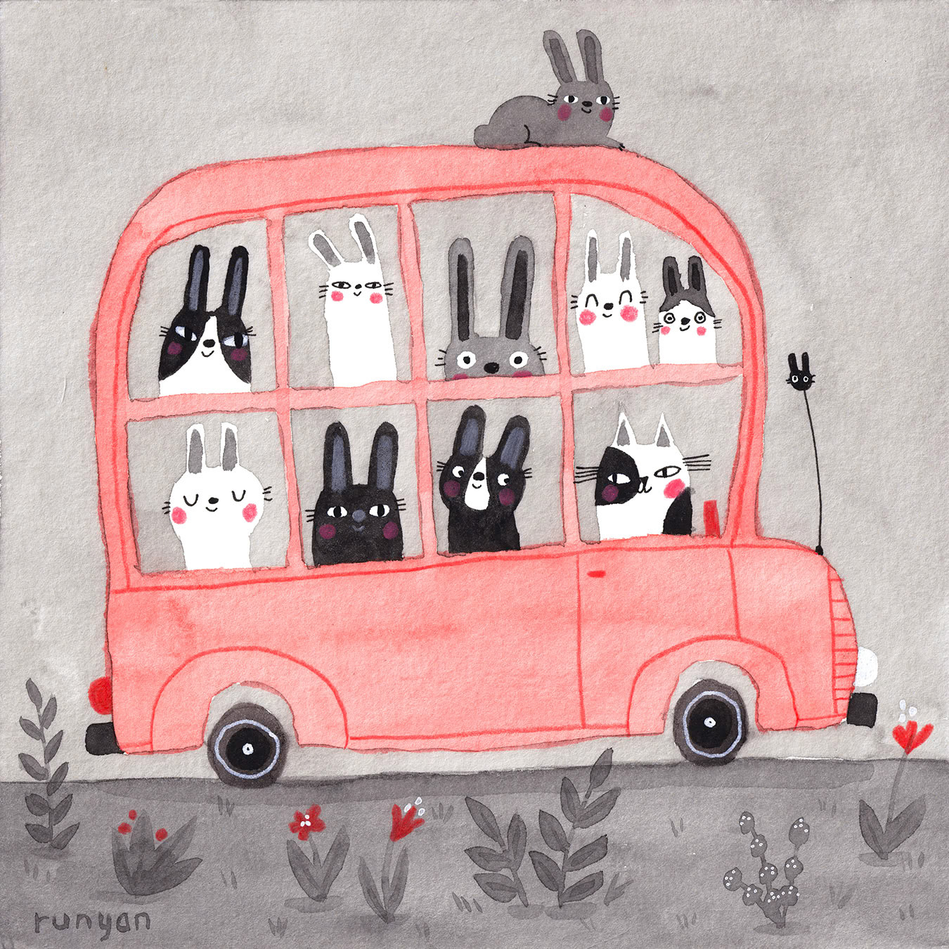 BUNNY BUS ©Terry Runyan - Creatif License
