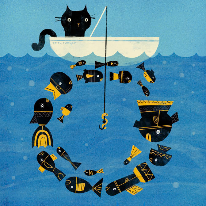 FISHING BOAT _Cats _  Creatif ©Terry Runyan - Creatif License