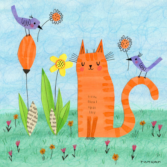SPRING DREAM 15x15 _Cats _  Creatif