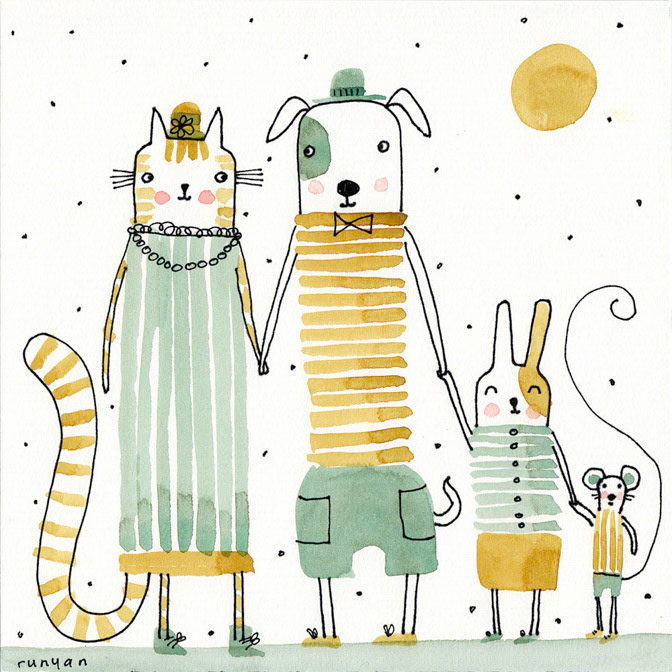 STRIPEY - Terry Runyan - Creatif _Dog _  Creatif ©Terry Runyan - Creatif License