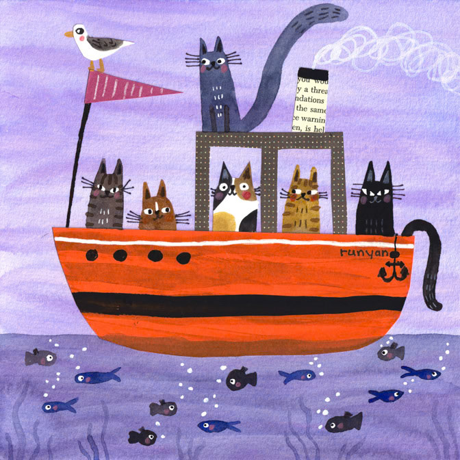 IN A BOAT _Cat _  Creatif