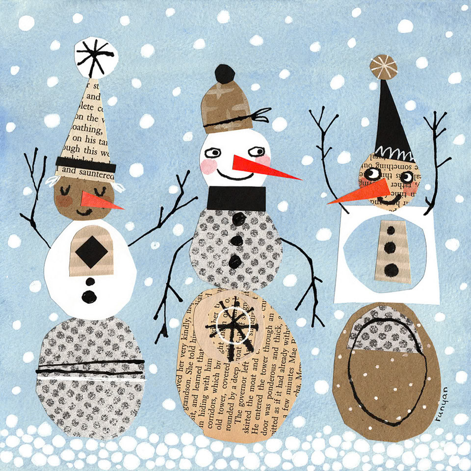 PAPER SNOW PEOPLE - Terry Runyan - Creatif ©Terry Runyan - Creatif License