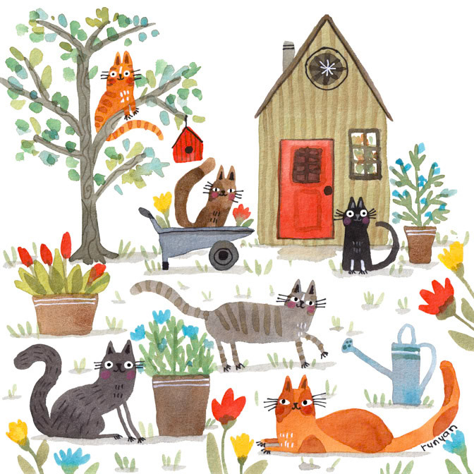 GARDEN SHED clean _Cat- Floral- spring _  Creatif