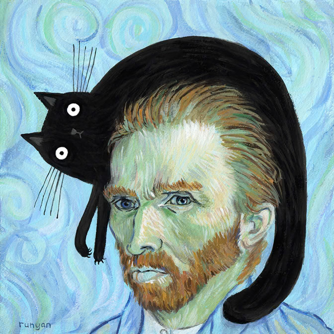 VAN GOGH'S CAT - Terry Runyan - Creatif _Cat _  Creatif