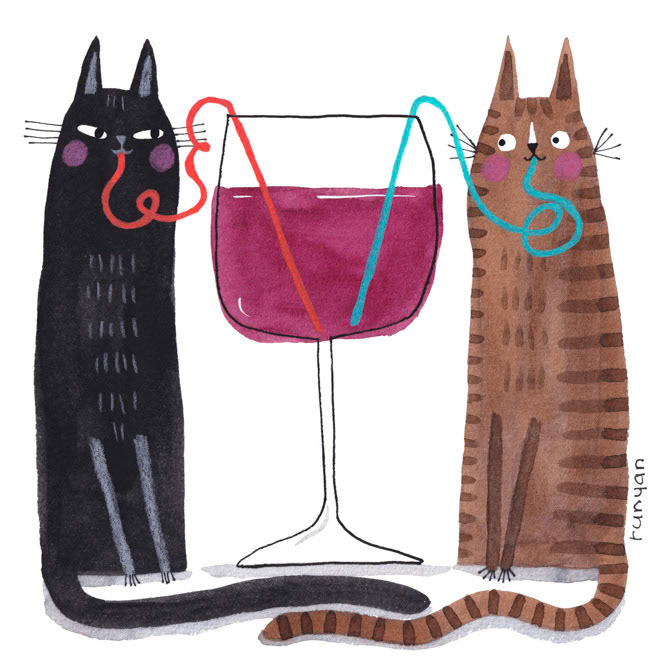 CURLY STRAW FRIENDS clean _Cats _  Creatif
