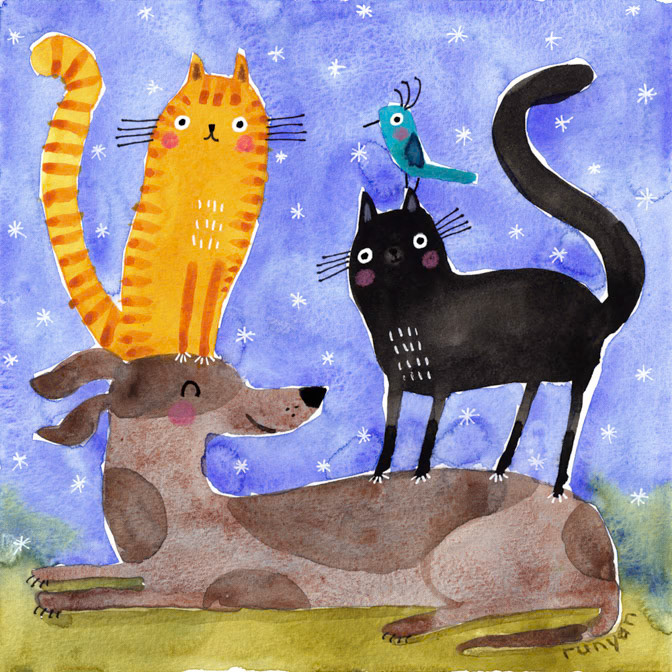 PUPPY PERCH _Bird- Cat- Dog _  Creatif