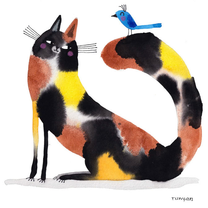 CALICO PERCH _Cat _  Creatif
