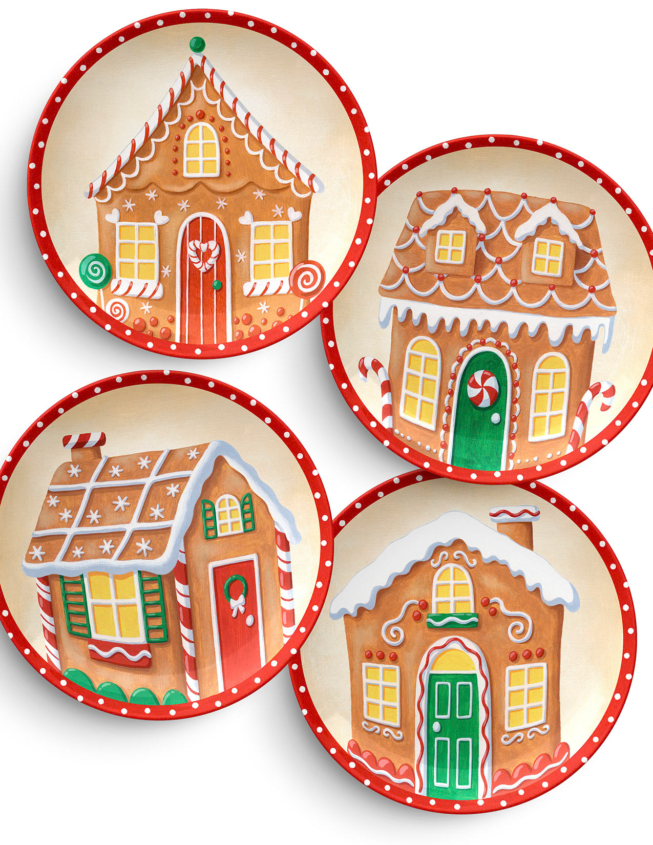 SH_Cmas_Gingerbread House Plate Collection_Creatif 2 ©Steve Haskamp - Creatif License