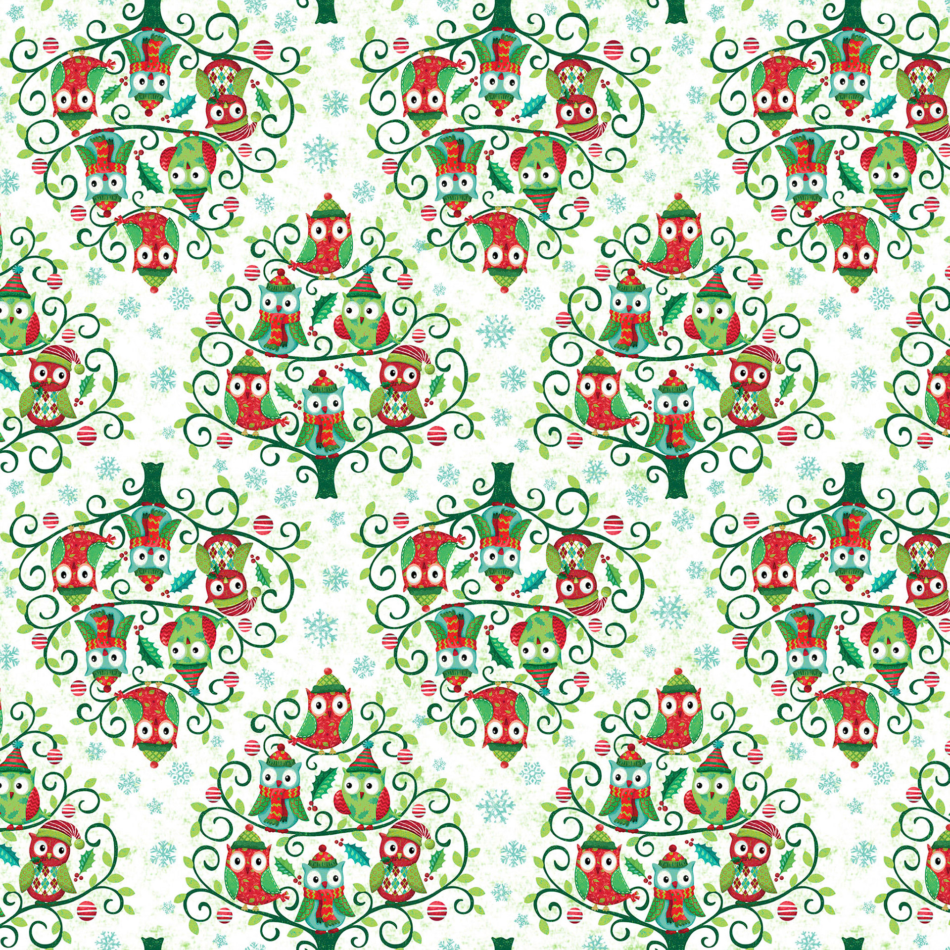 SH_Cmas_1610_Owls in Tree Pattern Repeated_Creatif ©Steve Haskamp - Creatif License