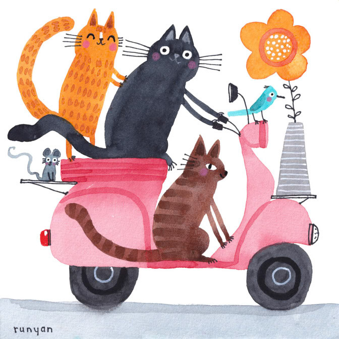 FULL VESPA _Cats _  Creatif