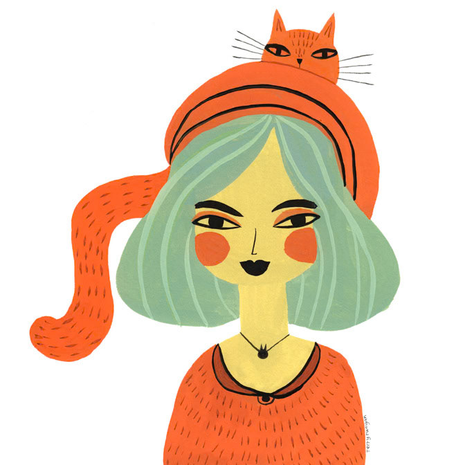 ORANGE CAT HAT _Cats _  Creatif