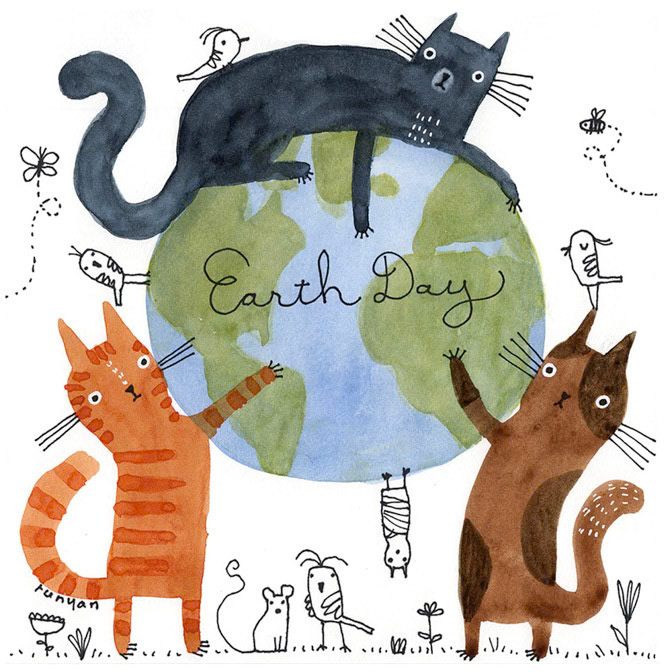 EARTH DAY - Terry Runyan - Creatif _Cat _  Creatif