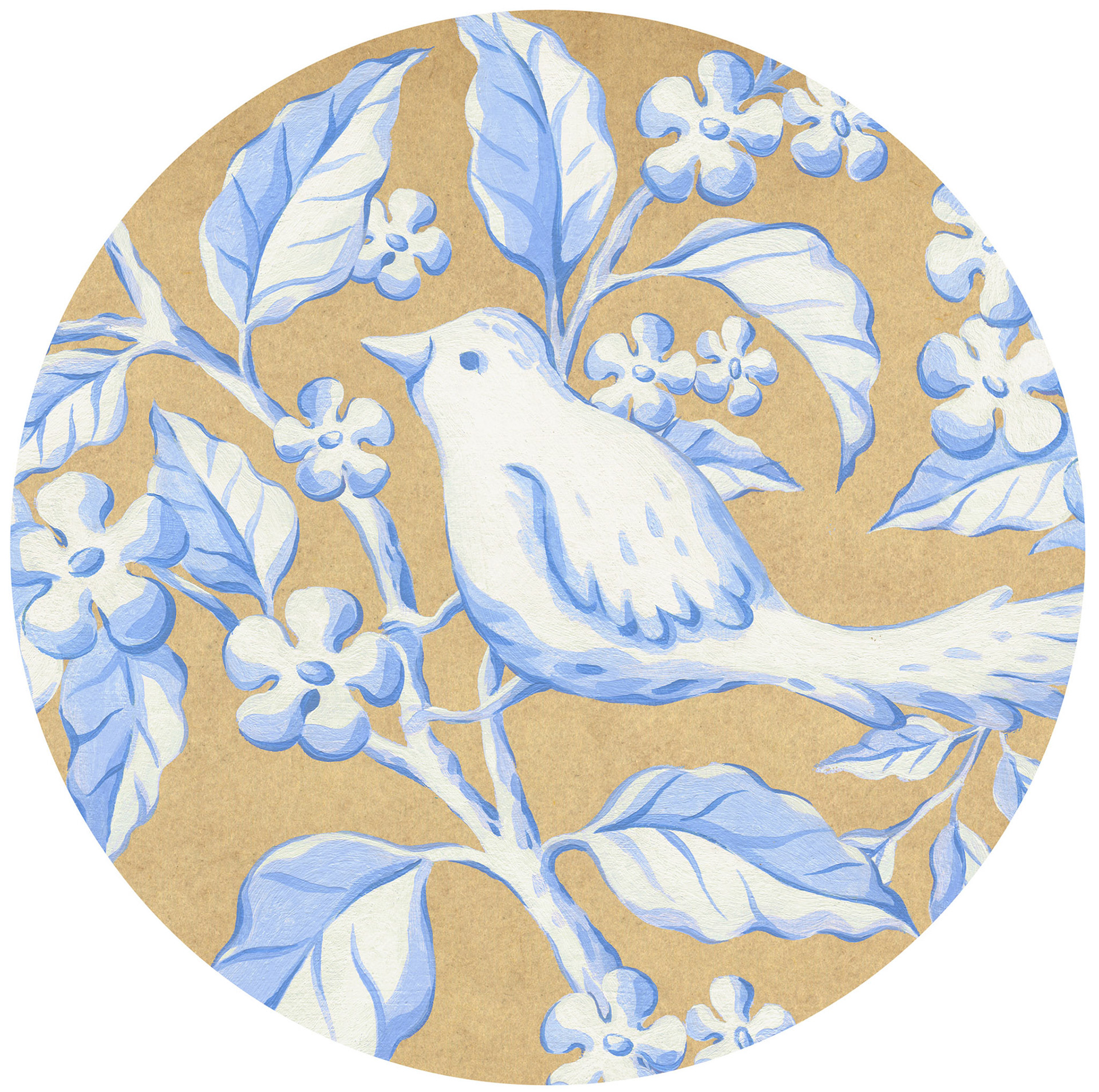 SH_Bird_SH655_ToileBirdBluePlate ©Steve Haskamp - Creatif License