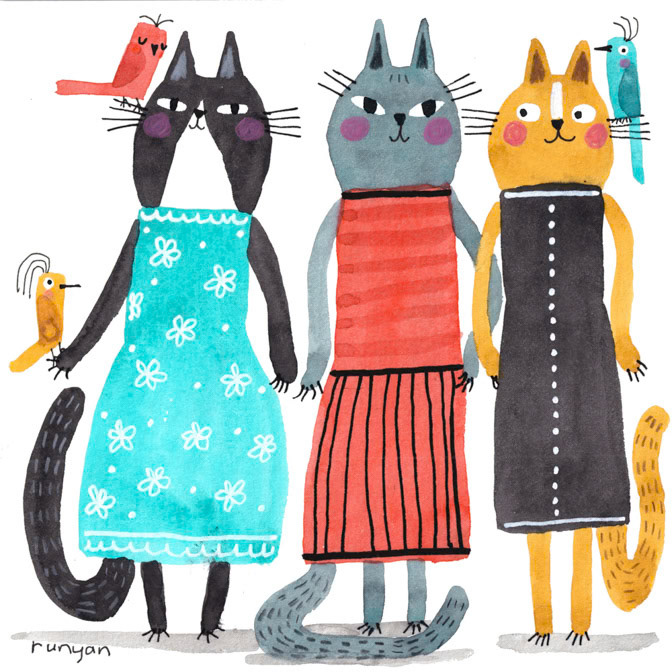 KITTY DRESS UP _Cat- dressup- Moms _  Creatif