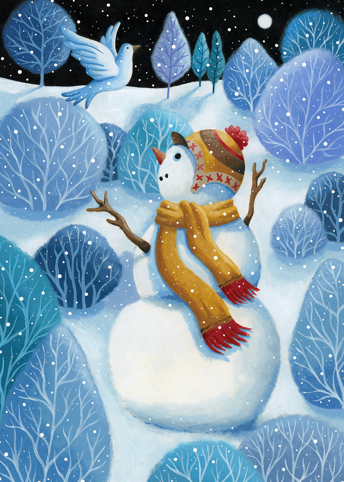 SH_2792_Snowman With Dove_Creatif ©Steve Haskamp - Creatif License