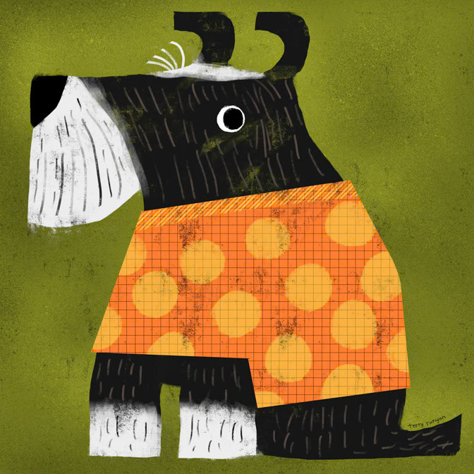 SCHNAUZER 300dpi Terry Runyan - Creatif _artneedlepoint4-1-2026- Dogs _  Creatif ©Terry Runyan - Creatif License