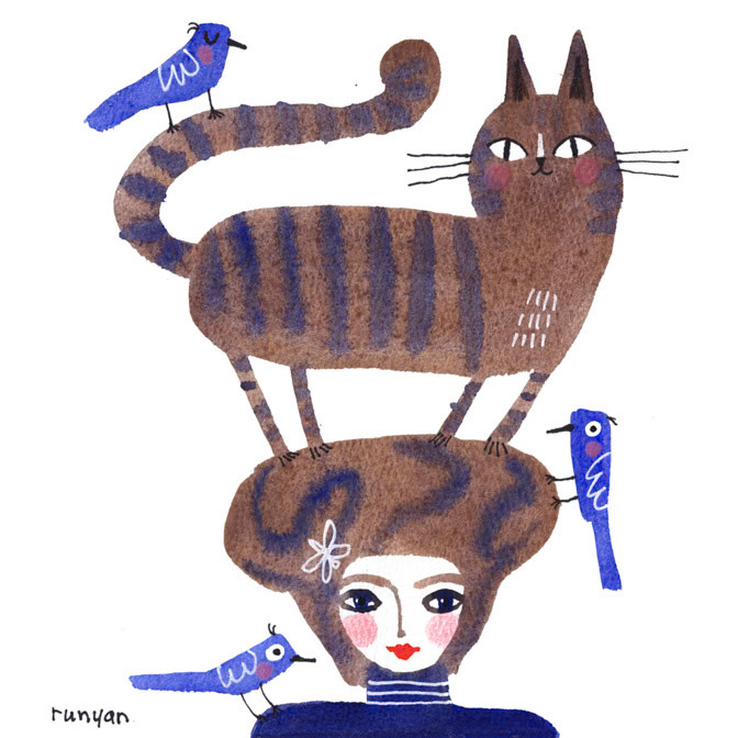 STANDING TABBY HAT _Cat Hat _  Creatif