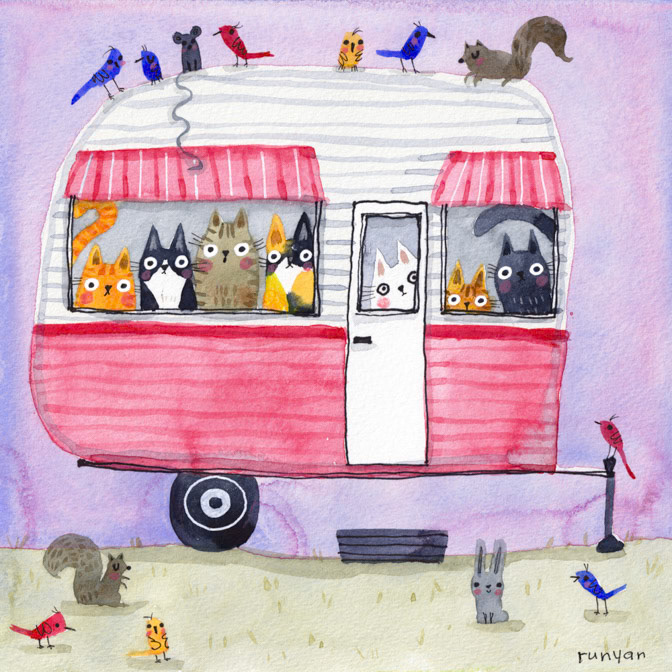 CAT CAMPER _Camper- Cat _  Creatif