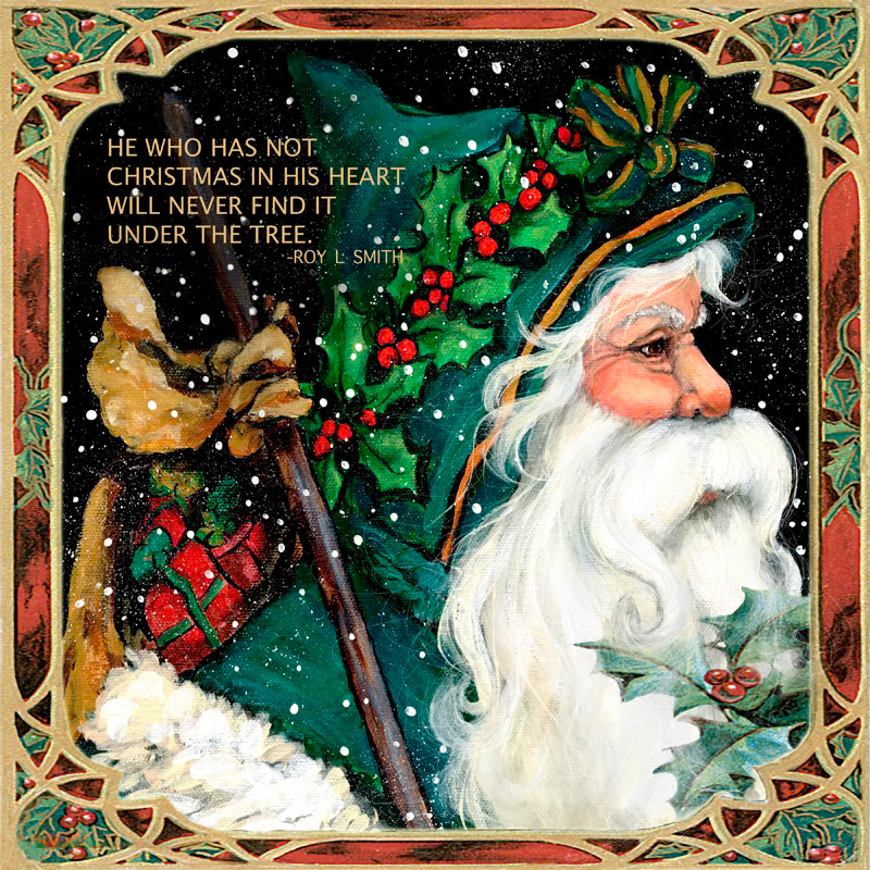 CH943 IRISH SANTA collage
