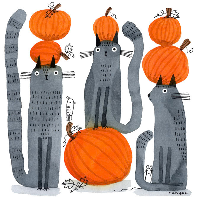 PUMPKIN HEADS 12x12 _autumn- Fall- Prima Design USA- TJX _  Creatif ©Terry Runyan - Creatif License