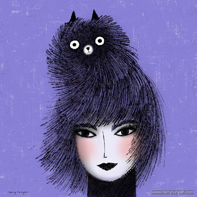 FLOOF HAIR - Terry Runyan - Creatif _Calendar Club Card- Larkwood Card- People _  Creatif