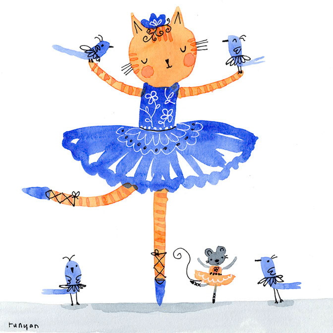 BALLET DAY - Terry Runyan - Creatif _Ballet- Cat _  Creatif