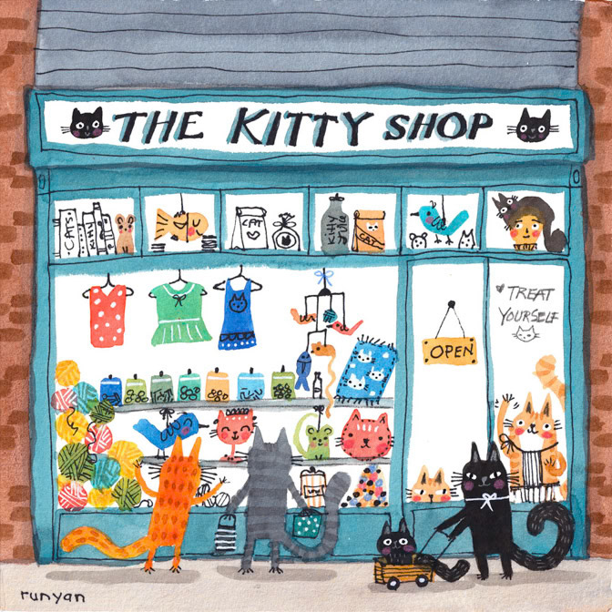 THE KITTY SHOP _Cat- Shop- store _  Creatif