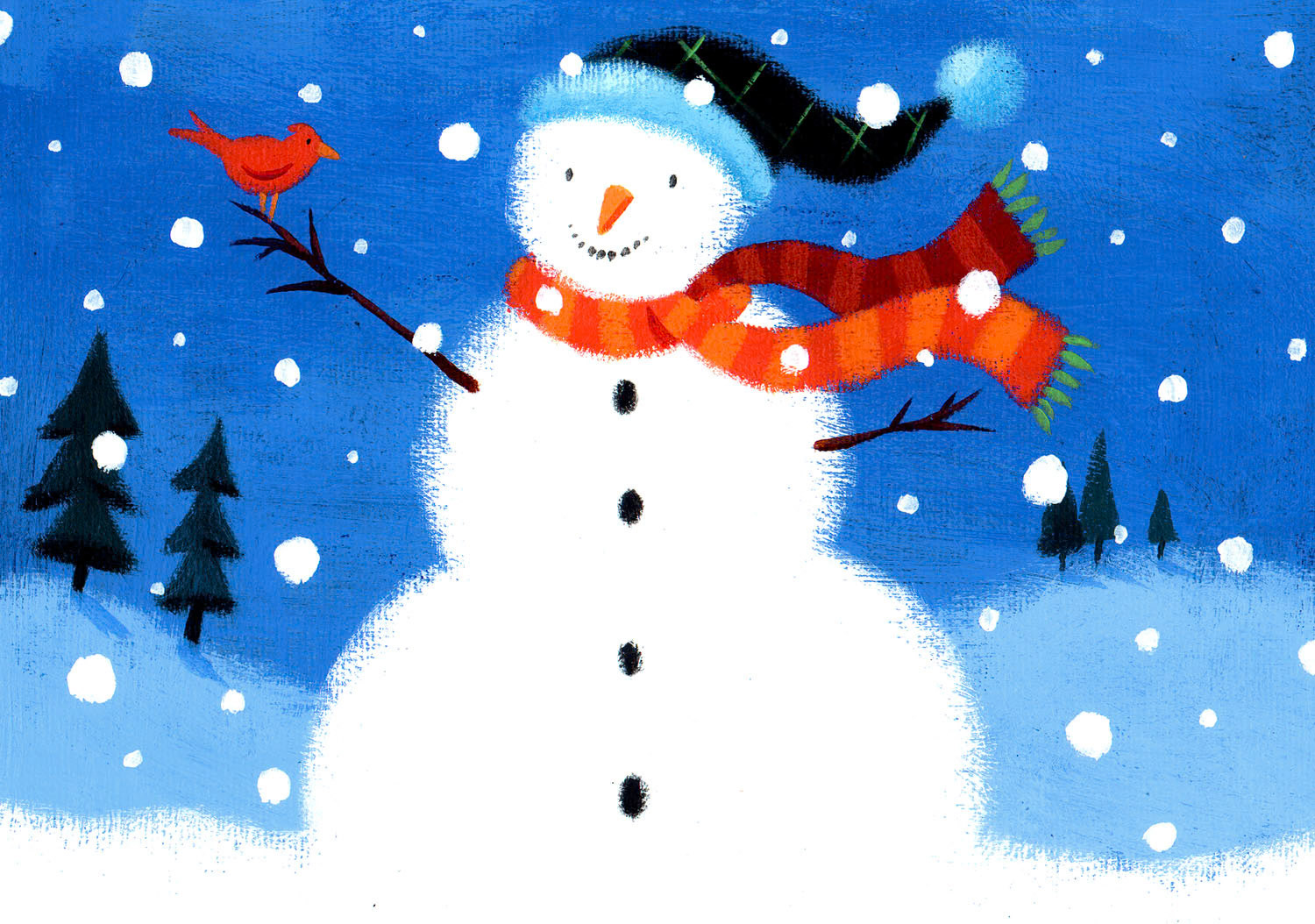 SH_Cmas_33snowman card ©Steve Haskamp - Creatif License