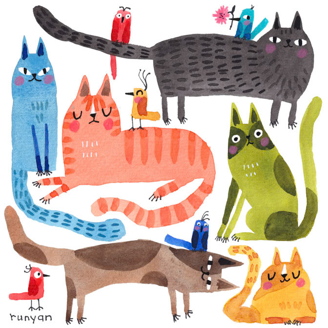 EVERYDAY IS CAT DAY _Cats _  Creatif