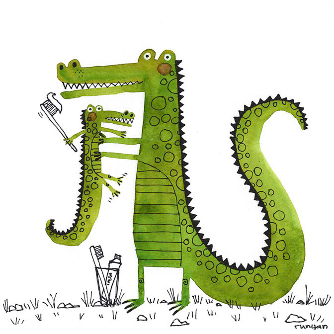 DENTAL ASSISTANT - Terry Runyan - Creatif _Animals _  Creatif ©Terry Runyan - Creatif License