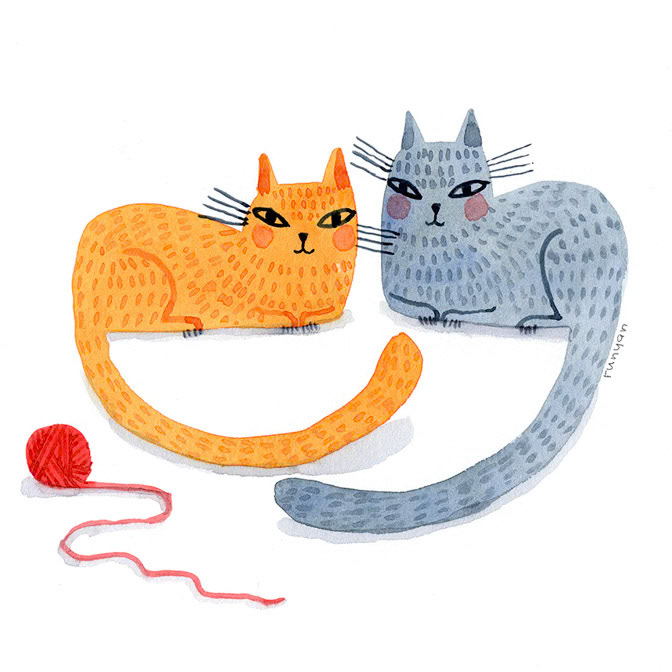 SMILING CATS - Terry Runyan - Creatif _Cat _  Creatif