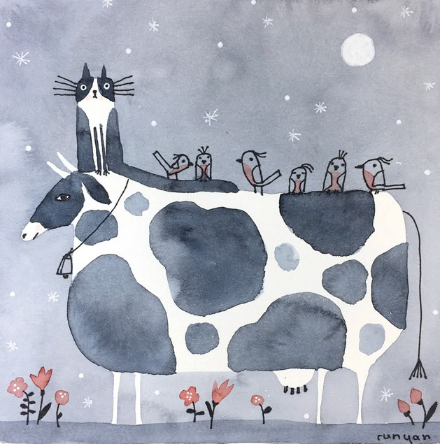 Cat Cow _Animals _  Creatif ©Terry Runyan - Creatif License