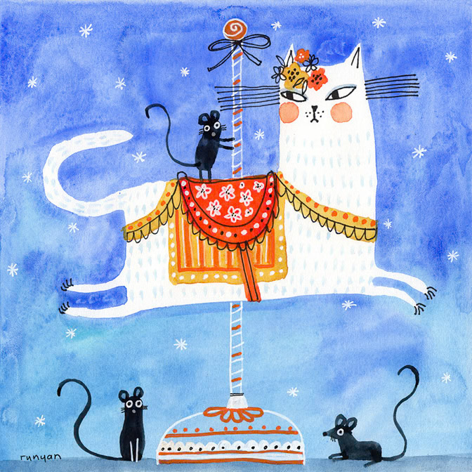 CAROUSEL CAT - Terry Runyan - Creatif _Cat _  Creatif