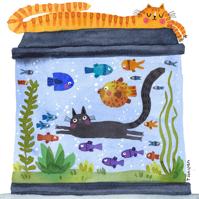 AQUARIUM CATS _Cats _  Creatif