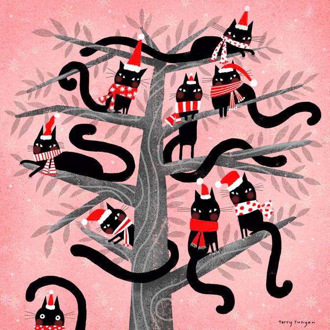 SANTA CATS _Cats- christmas _  Creatif
