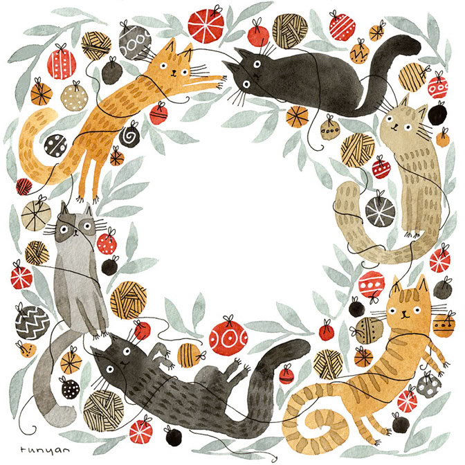 CAT WREATH - Terry Runyan - Creatif _Cat _  Creatif
