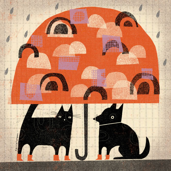 RAINY DAY _Cat- Rain _  Creatif