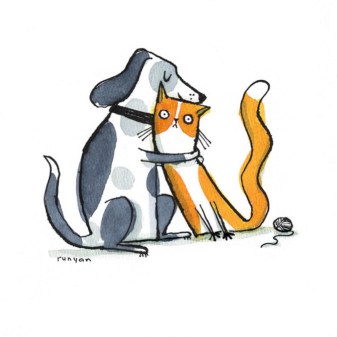 CAT HUG - Terry Runyan - Creatif _Cat _  Creatif