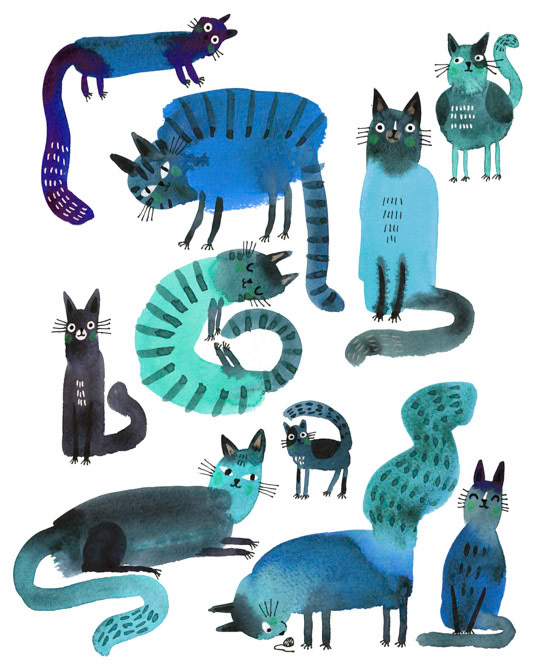 09-24-2022 Blue Blob Cats _Cats _  Creatif