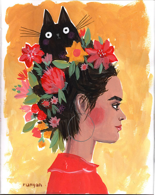 TOP KNOT _Cat Hair _  Creatif
