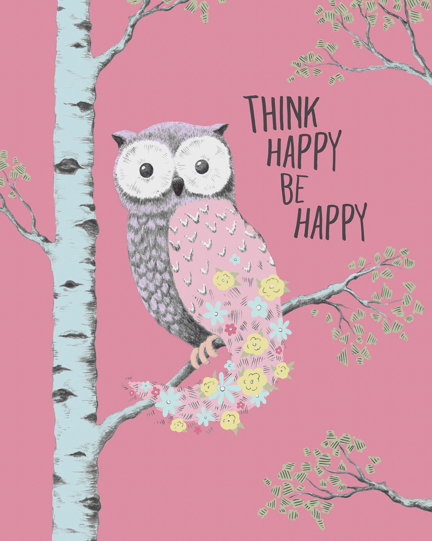 SH_Bird_1917d_Colorful Owl Drawing 3b_Creatif ©Steve Haskamp - Creatif License