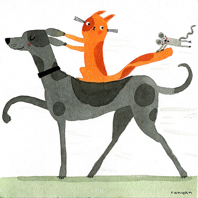 RAPID TRANSPORT - Terry Runyan - Creatif _Dog _  Creatif ©Terry Runyan - Creatif License