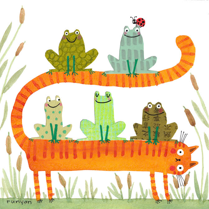 PAPER FROGS _Cat- Frog _  Creatif