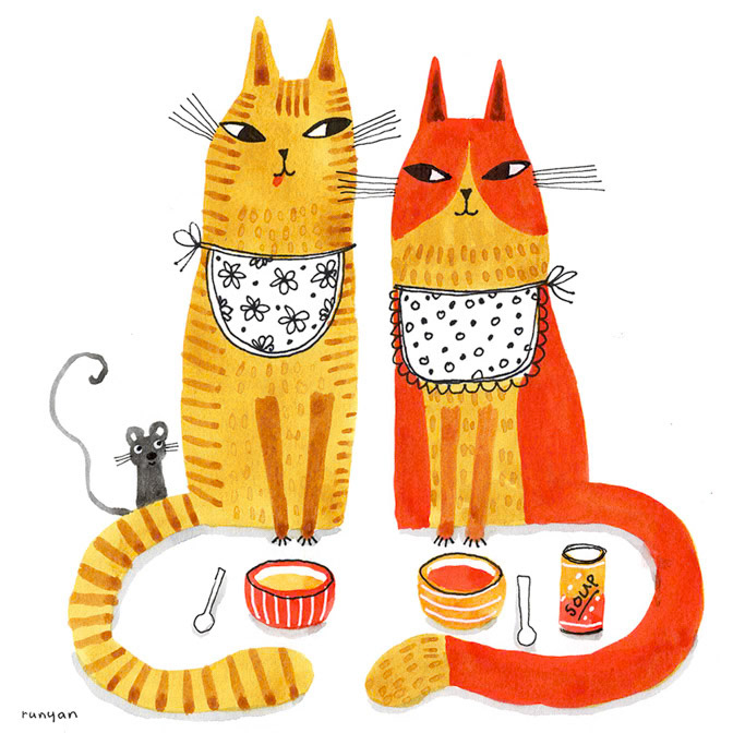 SOUP CATS - Terry Runyan - Creatif _Cat _  Creatif