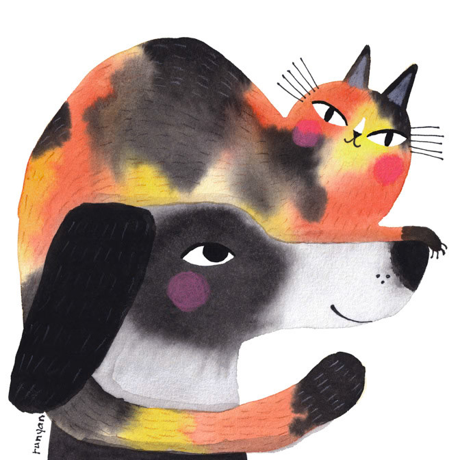 CALICO HAT 12.25x12.25 _Cat Dog _  Creatif