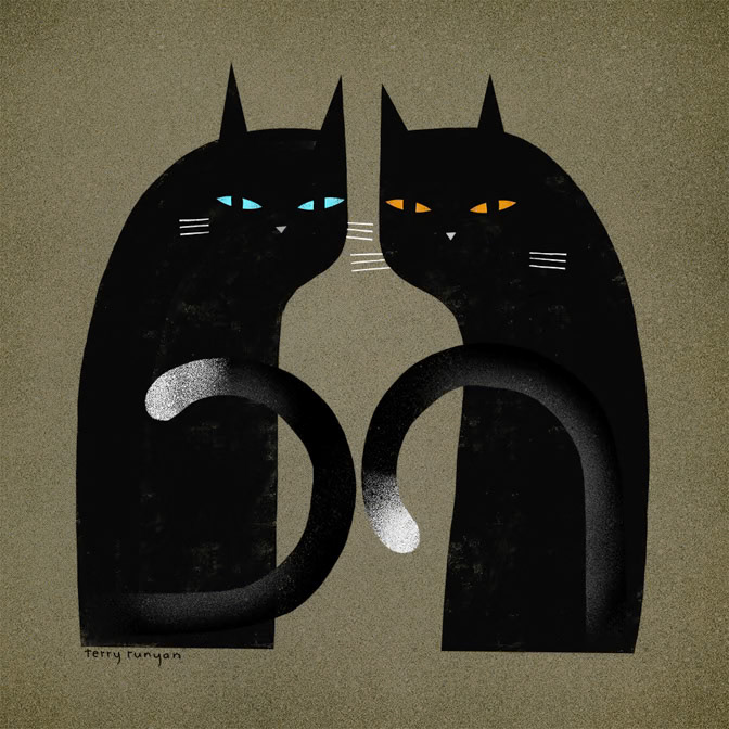 SIMPLE BLACK _Cats _  Creatif