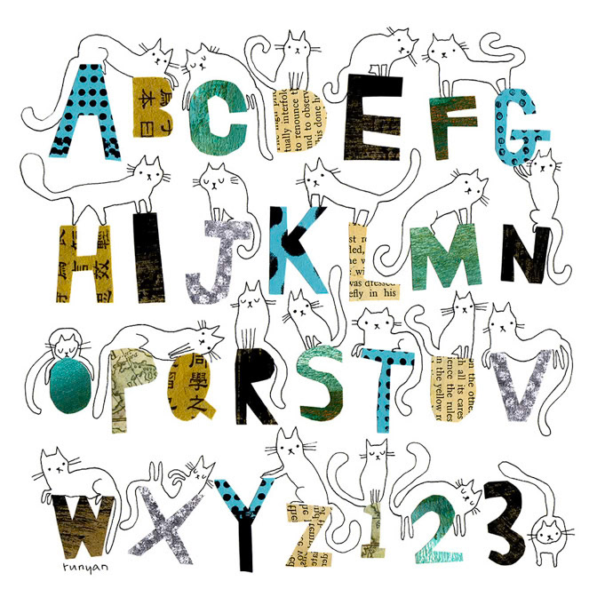 ALPHABET CATS - Terry Runyan - Creatif _Cat _  Creatif